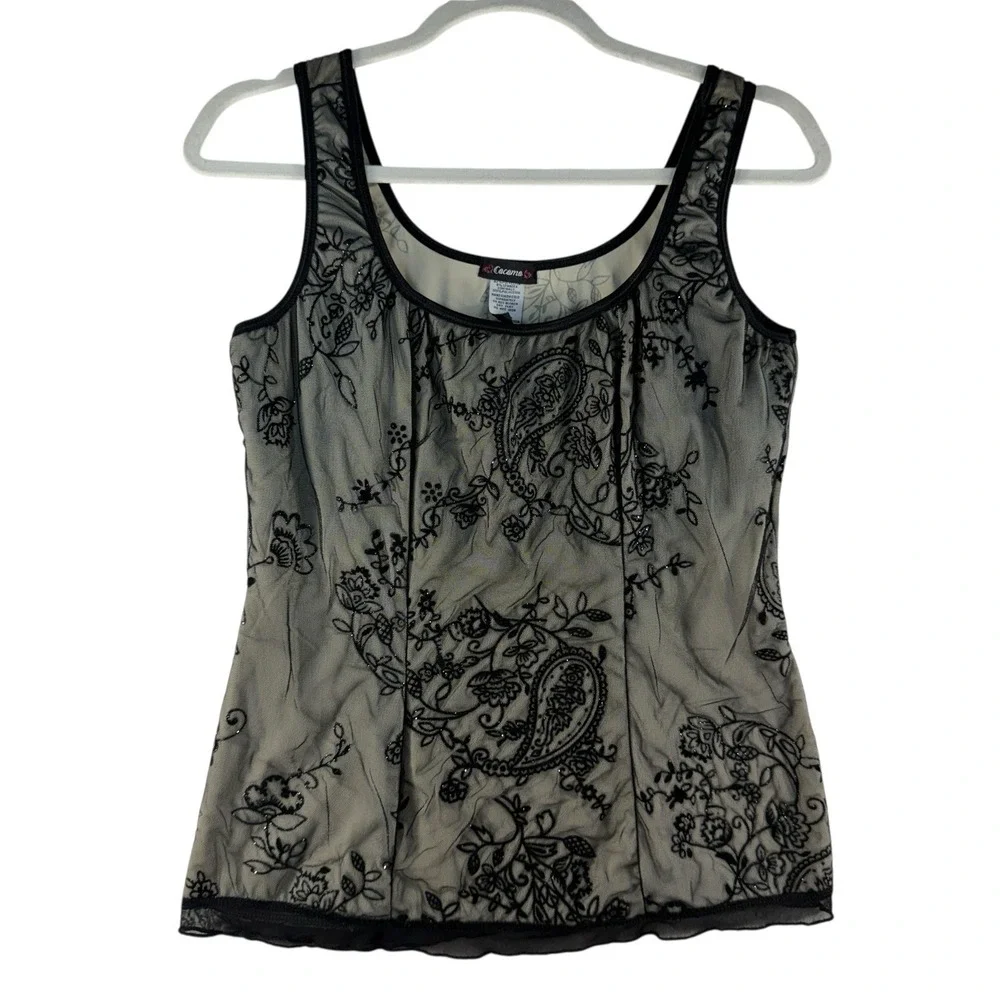 Y2K Cocomo M Babydoll Top Sheer Whimsigoth Whimsy Fairy Coquette Baddie‎ Sexy
